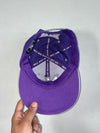 New York NY 3D Embroidered Purple Grey Snapback (Adjustable)