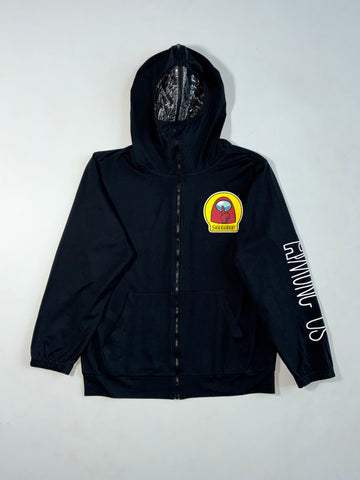 Among Us Full-Zip Hoodie with Visor Face Hood (S)