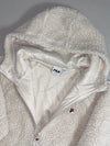 FILA Cream Sherpa Fleece Hooded Full-Zip Jacket  (S)