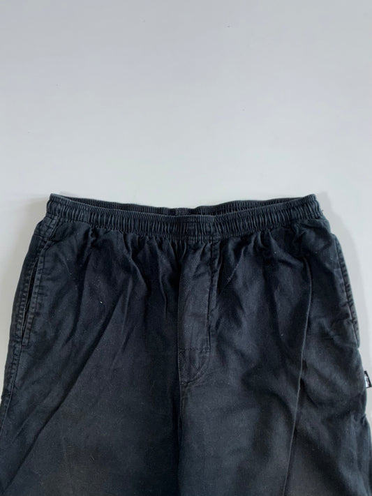 Stussy Black Washed Cargo Pants Elastic (W:32|L:41)
