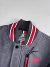 New Balance Grey & Black Varsity Bomber Jacket (S)