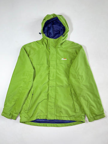 Vintage Ellesse Green Hooded Windbreaker Jacket (L)