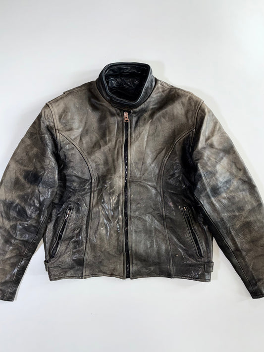 Ultra Premium Original Heavy Leather Jacket (L)