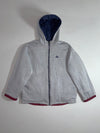 Vintage Adidas Reversible Puffer Jacket  Navy Maroon 3-Stripes (L)
