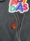 Vintage Y2K Adidas Black Balloon Graphic Fleece-Lined Hoodie women’s(S)