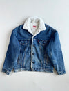 Vintage Levi’s Sherpa Lined Denim Trucker Jacket, Made in USA Fur inside (L/M)