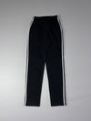 Adidas Black 3-Stripe Track Pants (W:26) (L:38)