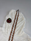 The North Face White Fluffy Fleece Zip Hoodie(S)