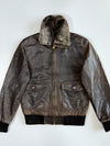 Vintage (Detechable Furr Coller) Premium Original Leather Jacket (M)