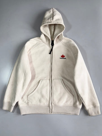 Terra Canada Sherpa-Lined Zip-Up Hooded Jacket (Fur Inside)(XL)