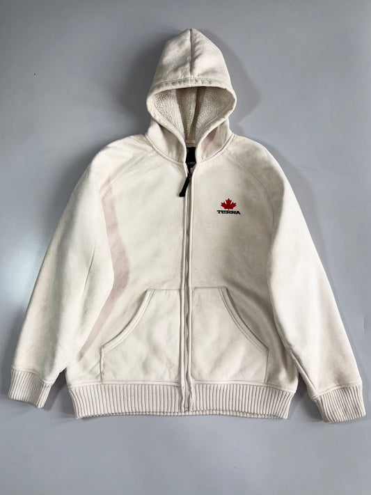 Terra Canada Sherpa-Lined Zip-Up Hooded Jacket (Fur Inside)(XL)