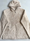 FILA Cream Sherpa Fleece Full-Zip Hoodie (XL)