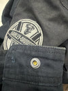 Harley-Davidson Genuine Motorclothes Armored Riding Jacket | Black Denim Trucker Style | CE Certified Protection (Size M)