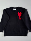 Ami Paris Black Knit Sweater – (S)