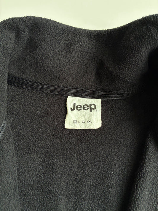 Jeep "Since 1941" Black Fleece Zip Jacket – Vintage Outdoor | (S)