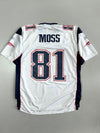 NFL Reebok | New England Patriots #81 Jersey | White Navy (2XL)