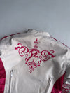 Speed-R Pink & White Textile Motorcycle Jacket (Women’s, Size 8 XS)