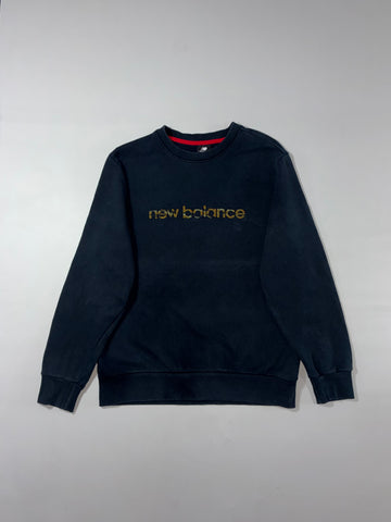 New Balance Classic Logo Black Crewneck Sweatshirt (L)
