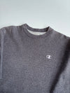 Champion Eco Charcoal Grey Embroidered Logo Crewneck Sweatshirt  (M)