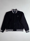 Nike Swoosh Varsity Bomber Jacket – Black & White(M)