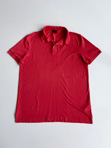 Hugo Boss Polo — Coral Red Regular Fit Pima Cotton (Xl)