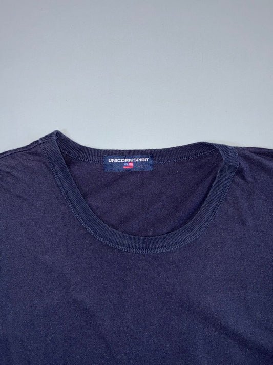 Unicorn Spirit Basic Long Sleeve Tee in Navy(L)