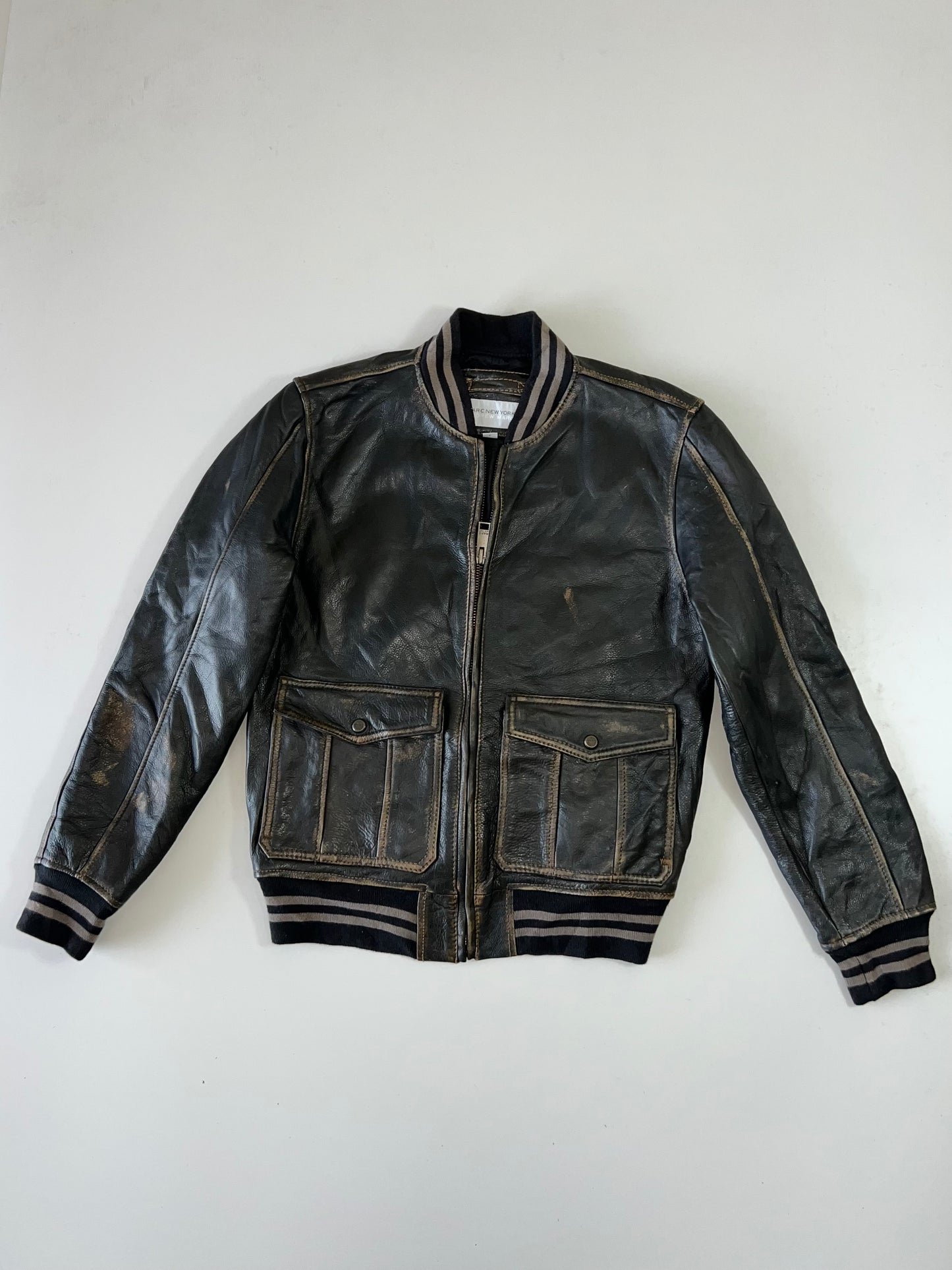 ZSuper Premium Marc N.Y Original Leather Jacket (Ultra Rare) (M)