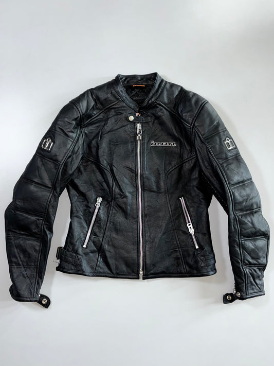 Icon Tuscadero Genuine Leather Moto Jacket (S)