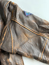 Vintage Avirex G-1 U.S. Navy Spec. 7823 Distressed Leather Flight Bomber Jacket (XL)
