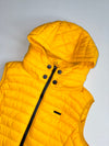 Marikoo Yellow Quilted Hooded Puffer Vest (S)