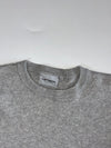 Carhartt WIP Grey Heather Crewneck Knit Sweater with Square Hem Label (M)