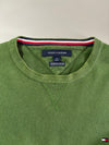 Tommy Hilfiger Premium Cotton Crewneck Sweater – Olive Green (S)