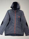 Black Yak Extreme Peak Grid Print Hooded Fleece Jacket (L)