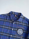 MLB Yankees Flannel Shirt | Navy Plaid  (XL/2XL)