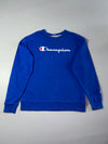 Champion Authentic Athleticwear Logo Crewneck Sweatshirt – Royal Blue (XL)