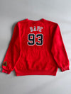 Bape x Mitchell & Ness Chicago Bulls Crewneck  Red, NBA Hardwood Classics (L)