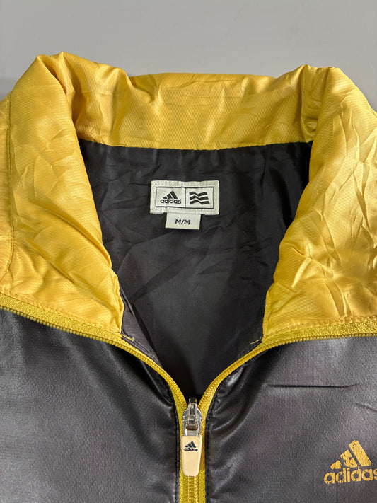 Adidas | ClimaProof Puffer Zip Jacket | Black Yellow (S)