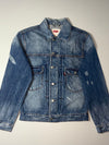 Levi’s Type II Pleated Distressed Denim Trucker Jacket (S)