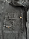 Vintage Helly Hansen Black Workwear Jacket with Reflective Stripes (S/M)