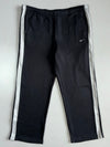 Nike Black White-Stripe Track Pants (W:40 |L:39)