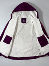 Berne Youth Plum Purple Sherpa-Lined Duck Canvas Hooded Jacket  (XL)