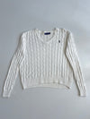 Polo Ralph Lauren Cable Knit V-Neck Sweater (S/M)
