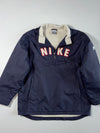 Vintage Y2K Nike Spellout Fleece-Lined Half Zip Jacket – (M)