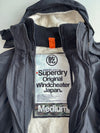 Superdry Original Windcheater Black Sherpa-Lined Hooded Jacket (M)
