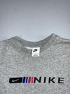 Nike | Vintage Big Logo Crewneck Sweatshirt | Grey Melange |(XL)