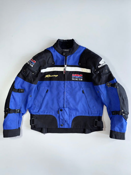 Duhan Honda HRC Racing Team Armored Textile Moto Jacket (Paded) (L)