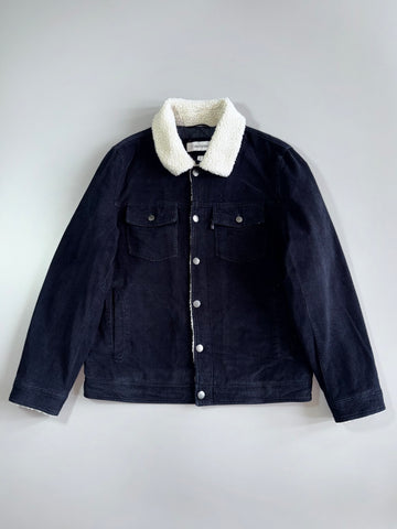 Calvin Klein Corduroy Sherpa-Lined Trucker Jacket (M)