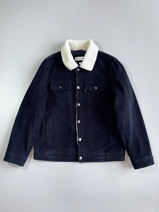 Calvin Klein Corduroy Sherpa-Lined Trucker Jacket (M)