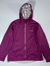 Columbia Hooded Rain Jacket (Magenta/Purple) – Size (L)