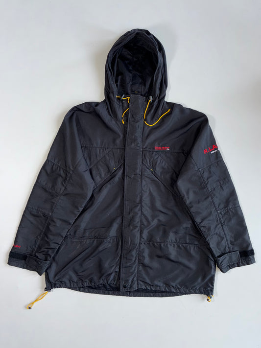 Polo Jeans Co. Ralph Lauren | Black Ripstop Hooded Cold Weather Jacket(2XL)